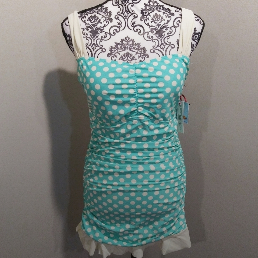 Retro Pin Up Style Swim Dress